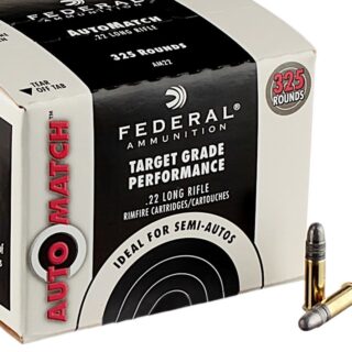 325 Rounds of .22 LR Ammo by Federal Champion AutoMatch Target - 40gr LRN