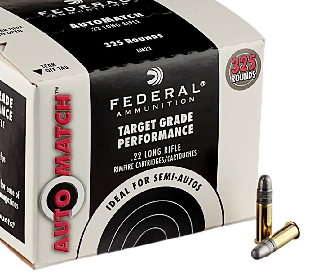 325 Rounds of .22 LR Ammo by Federal Champion AutoMatch Target - 40gr LRN