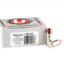 20 Rounds of 10mm Ammo by Underwood - 200gr Hard Cast