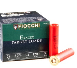 25 Rounds of 28ga Ammo by Fiocchi - #8 shot