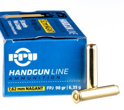 50 Rounds of 7.62x38mm Nagant Ammo by Prvi Partizan - 98gr FMJFN